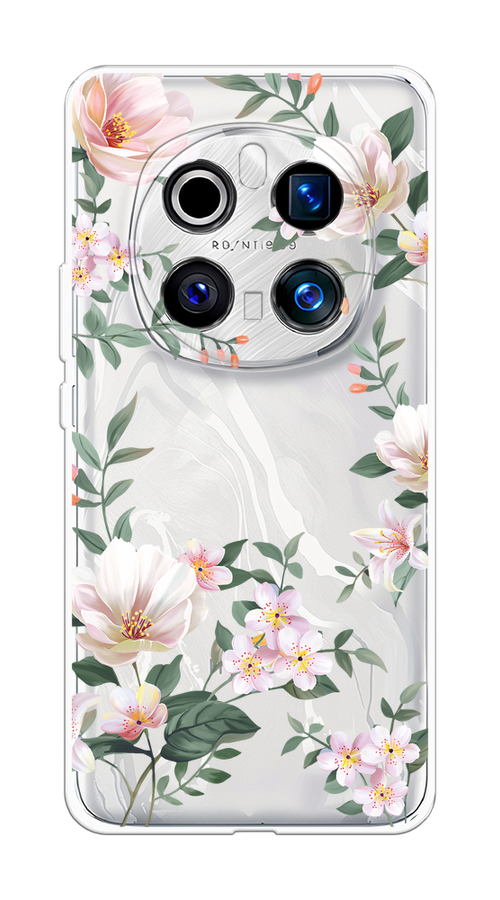 

Чехол на Honor Magic 7 Pro Beautiful white flowers, Бежевый;зеленый, 6125650-1