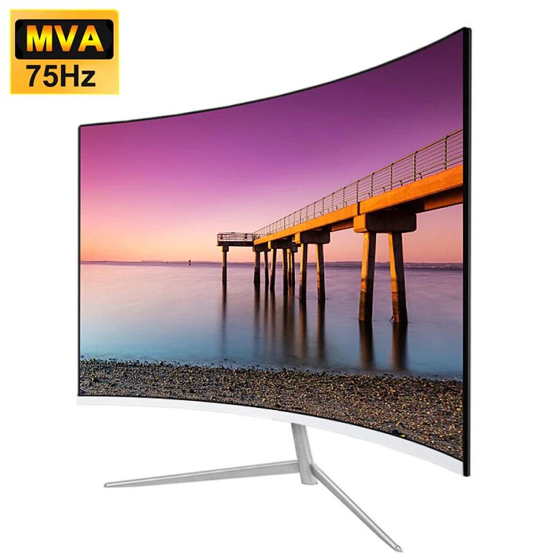 

27" Монитор FYHXele изогнутый, 19201080 Full HD VA, Белый, 500017