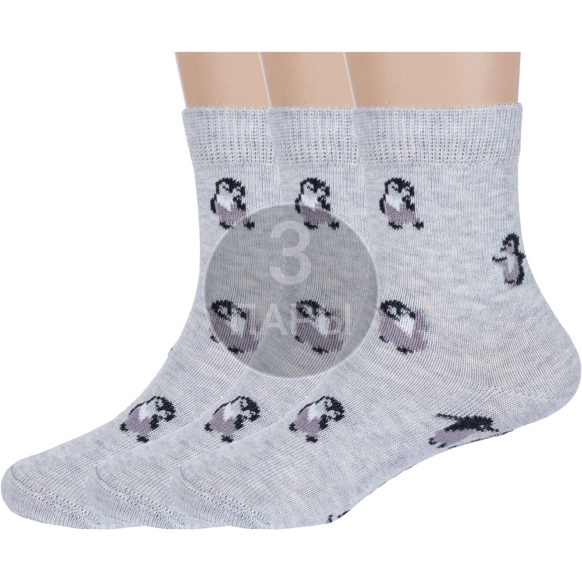 Носки детские Rusocks 3-Д3-130096М, рис. 01, светло-серые, 9 носки детские rusocks 3 д3 130096м рис 02 светло серые 9