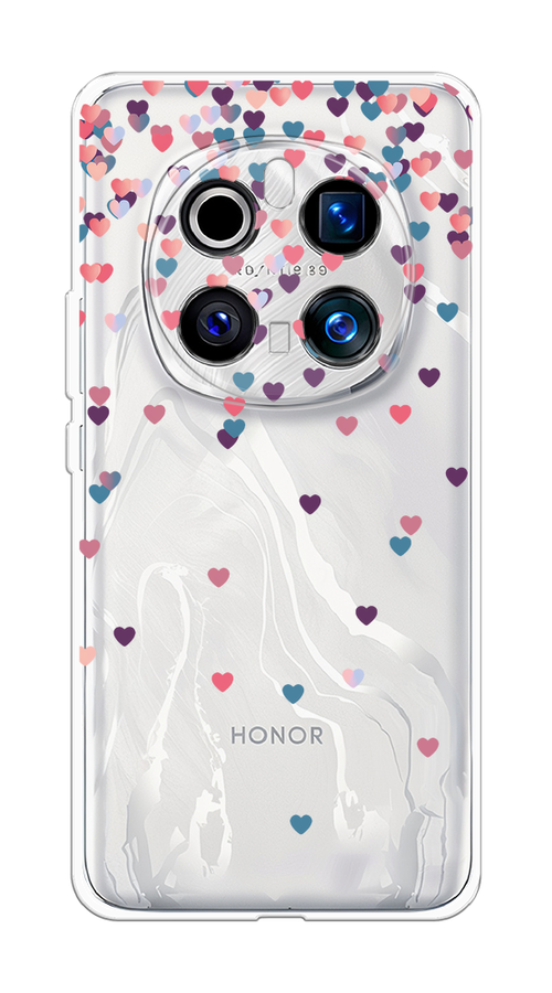 

Чехол на Honor Magic 7 Pro Посыпка сердечки, Розовый;фиолетовый, 6125650-1