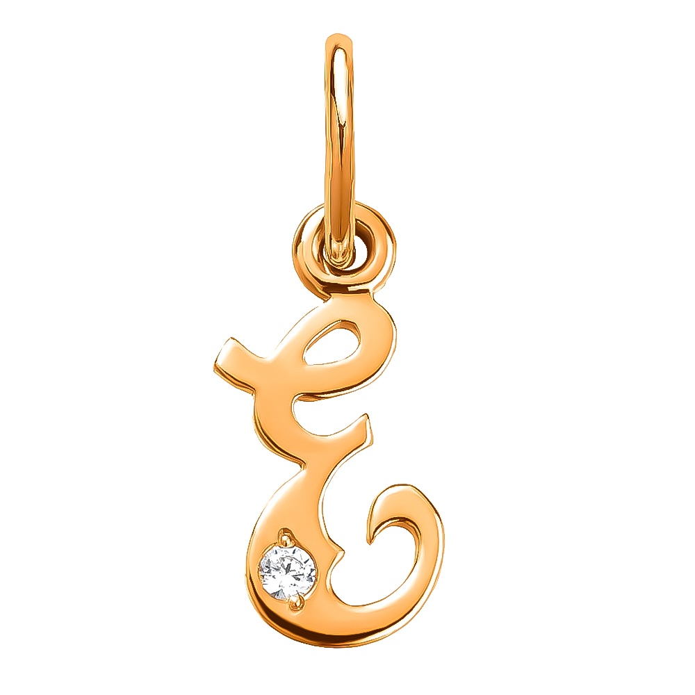 

Подвеска из красного золота 585Gold 603002199, фианит, 603002199