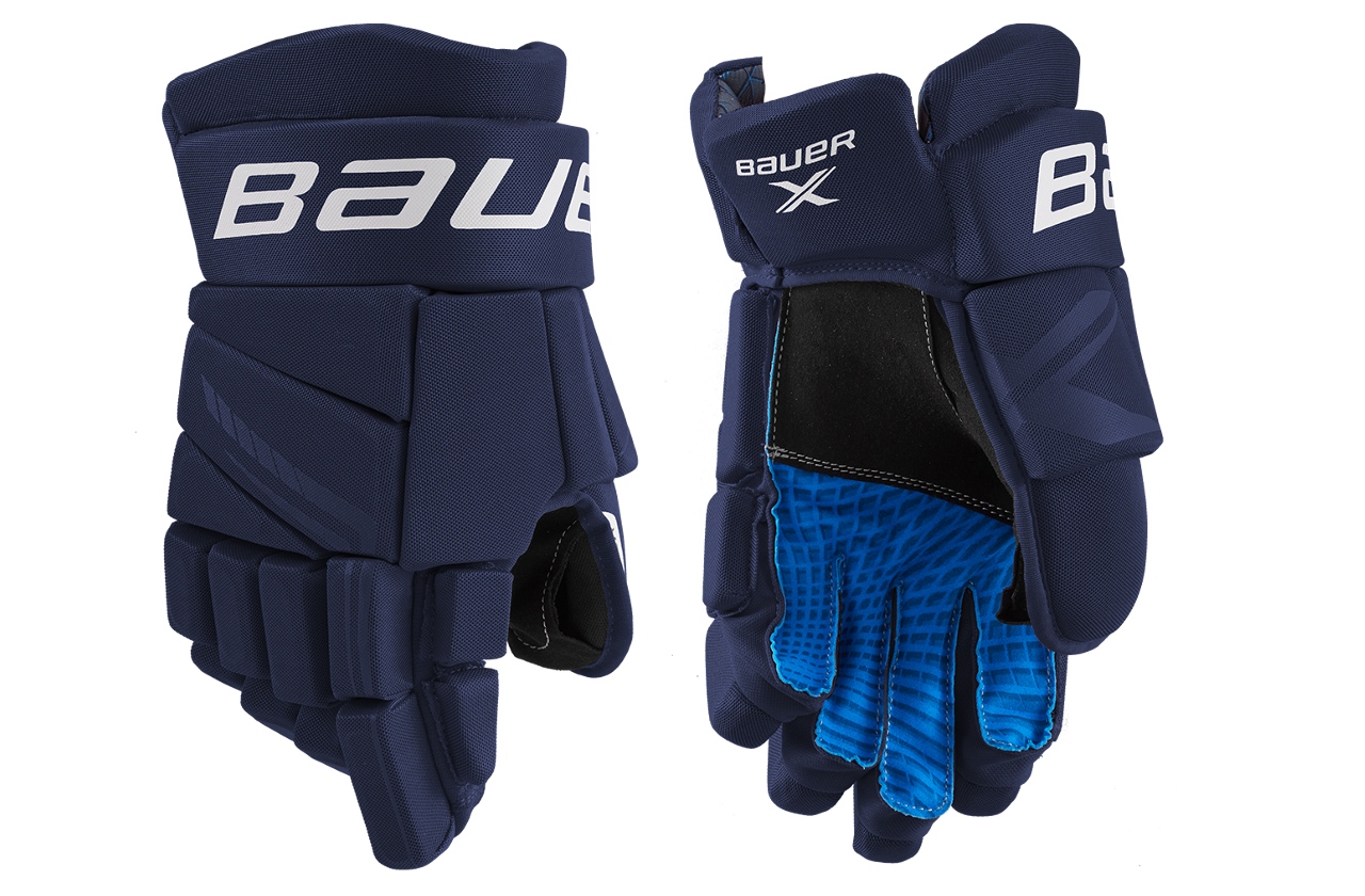 фото Хоккейные перчатки bauer x s21 int(12 / темно-синий/12)