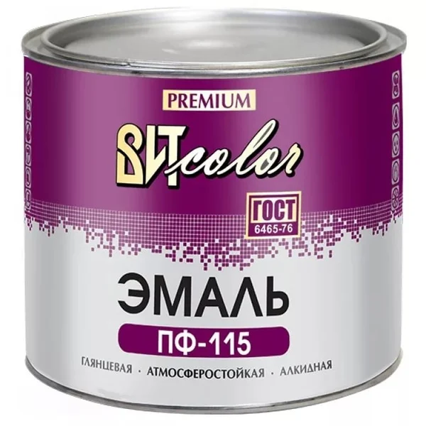 фото Эмаль пф-115 синяя 1,9 кг вит color гост 6465-76