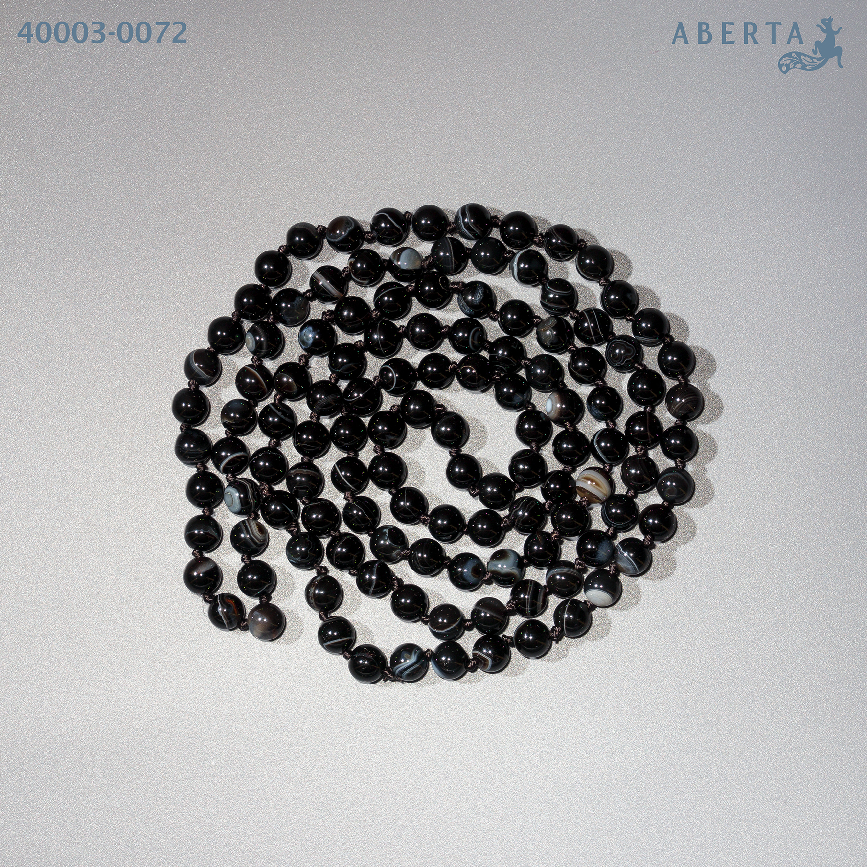 

Бусы из ювелирной нити 110 см ABERTA 40003-0072, агат, 40003-0072