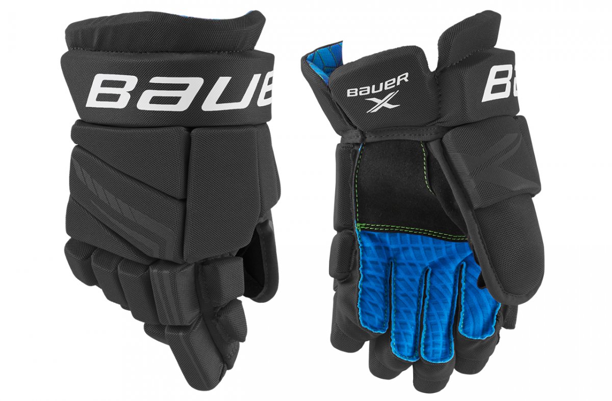 Перчатки хоккейные Bauer X S21 JR, черный/белый, 11