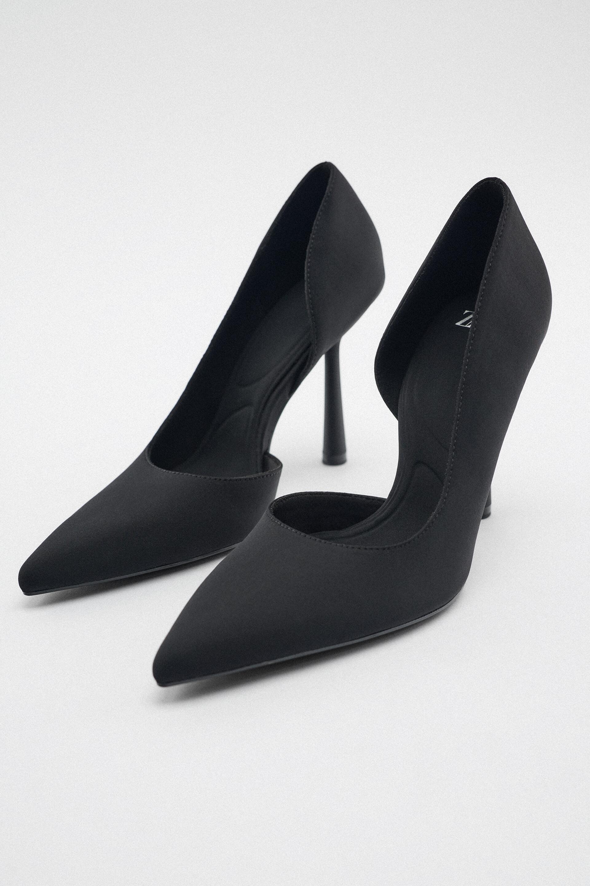 Туфли женские ZARA 13204010 черные 36 EU (доставка из-за рубежа)