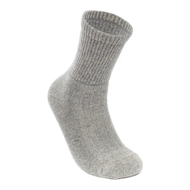 

Термоноски 70% шерсти, с пухом яка, размер 35-37 (серый с рисунком), Yak Wool