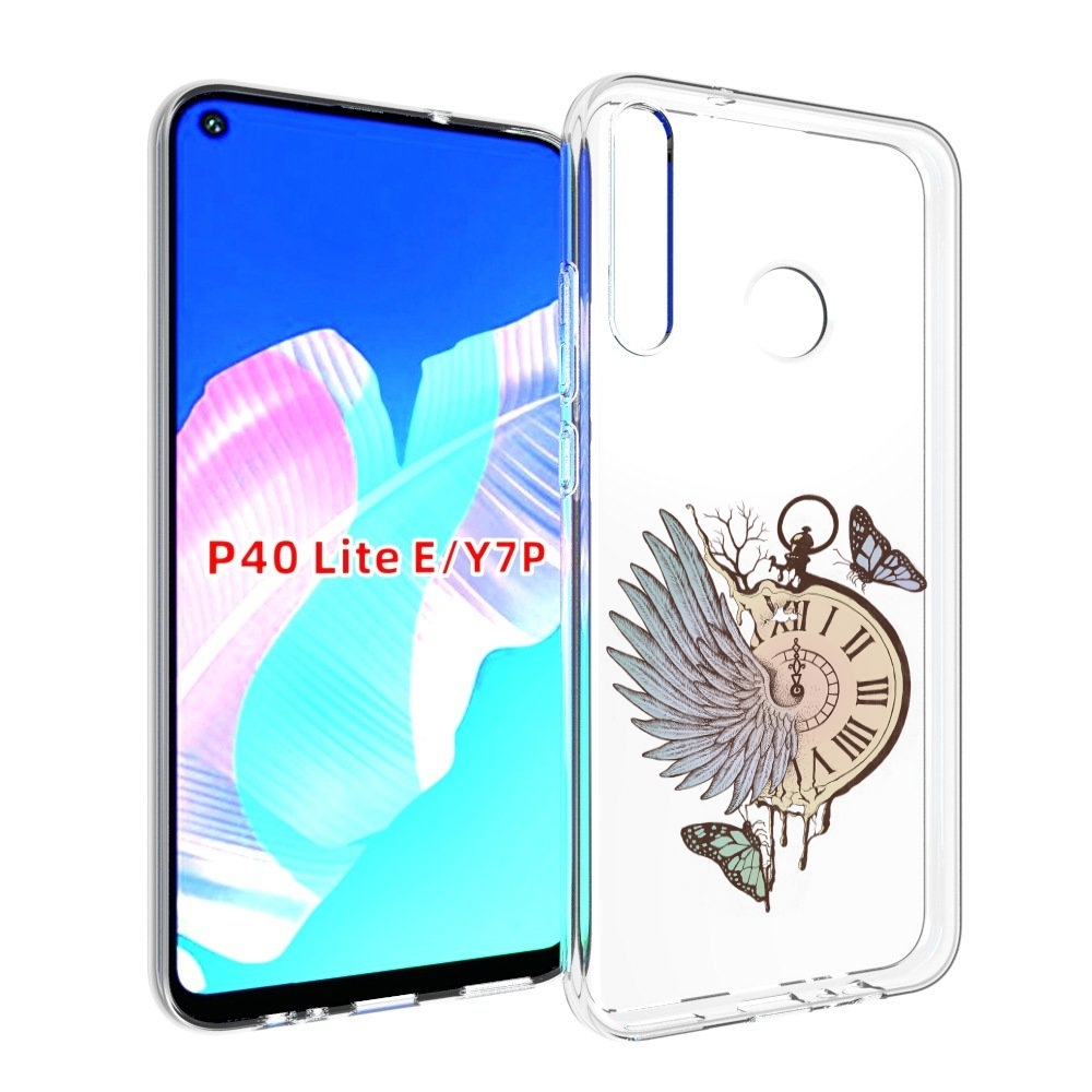 Чехол бампер MyPads страинные часы с крылом для Huawei P40 Lite