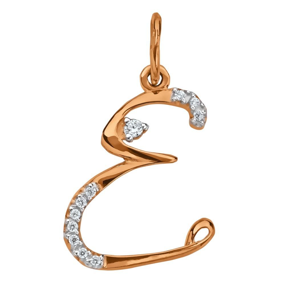 

Подвеска из красного золота 585Gold 603000806, фианит, 603000806