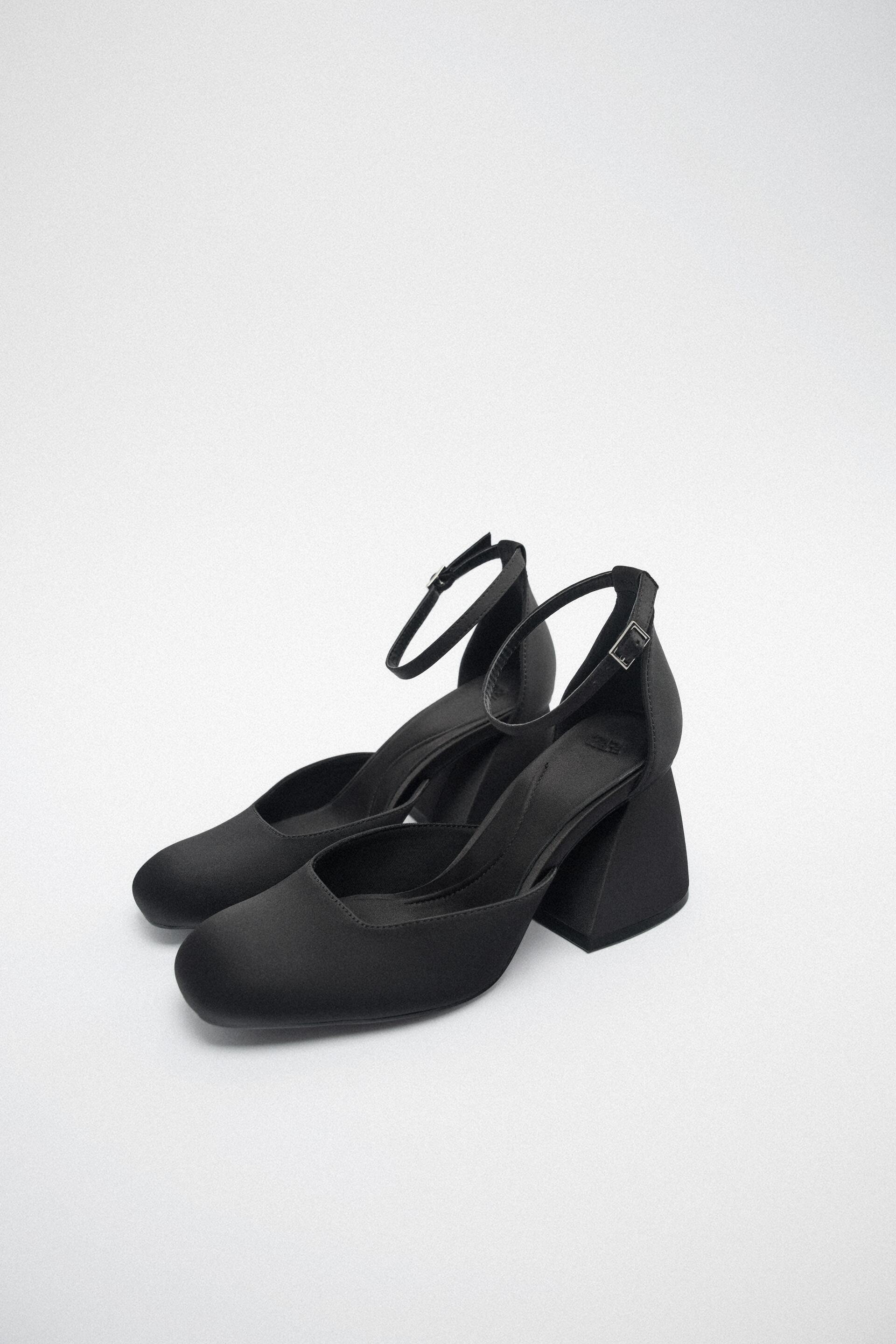 Туфли женские ZARA 13208011 черные 36 RU (доставка из-за рубежа)