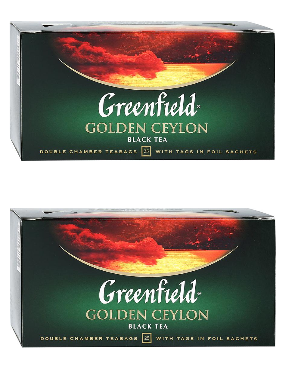 

Чай черный Greenfield Golden Ceylon, 25 пакетиков по 2 г, 2 шт
