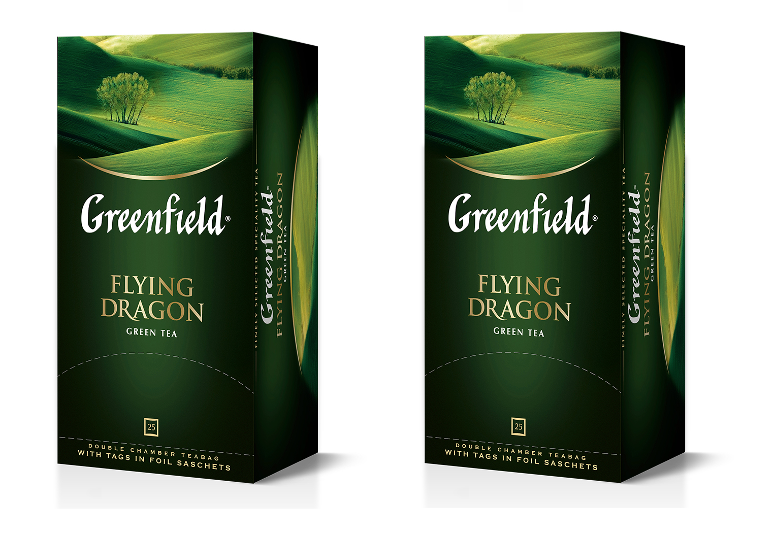 Чай зеленый Greenfield Flying Dragon, 25 пакетиков по 2 г, 2 шт