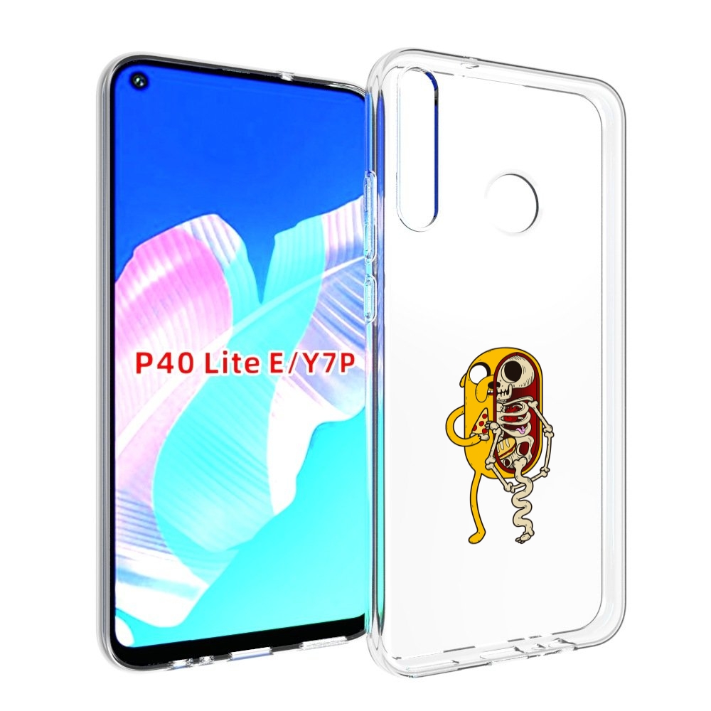 

Чехол бампер MyPads Джейк скелет для Huawei P40 Lite E., Прозрачный, Tocco