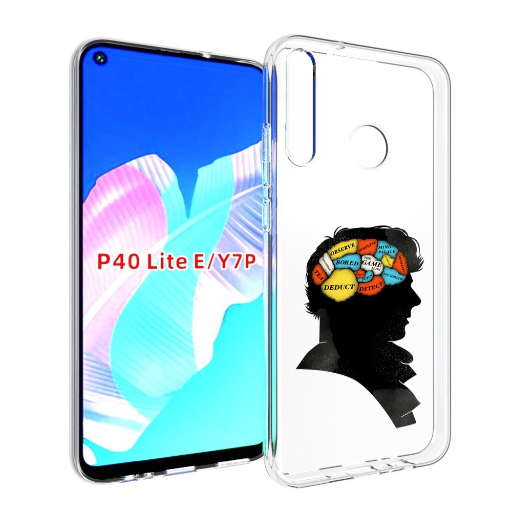 

Чехол бампер MyPads темный рисунок для Huawei P40 Lite E., Прозрачный, Tocco