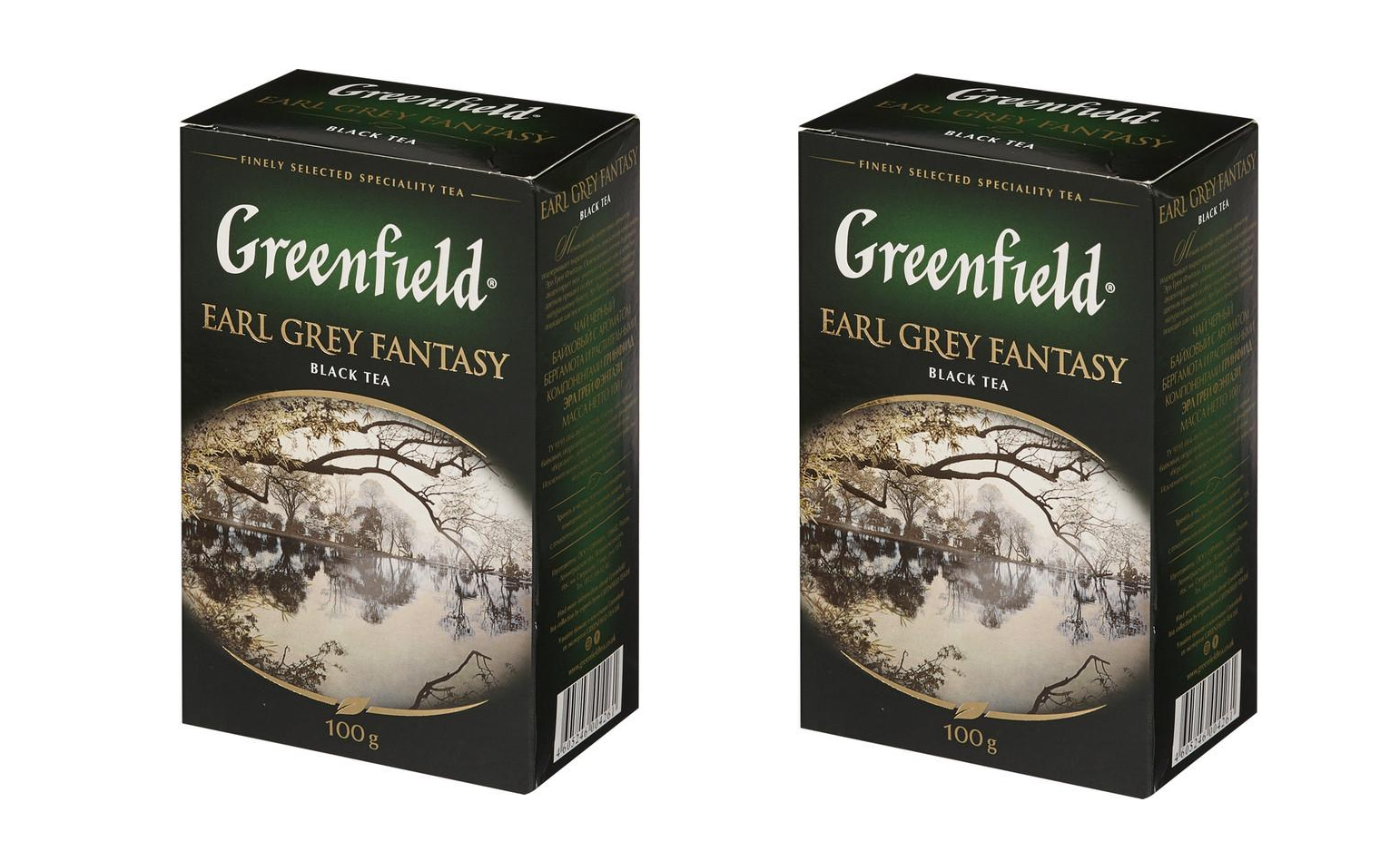 

Чай черный Greenfield Earl Grey Fantasy листовой, 100 г * 2 шт