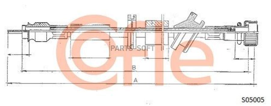 

Трос Спидометра Mercedes 200D-250D-300D-260E 85- Cofle 92.S05005