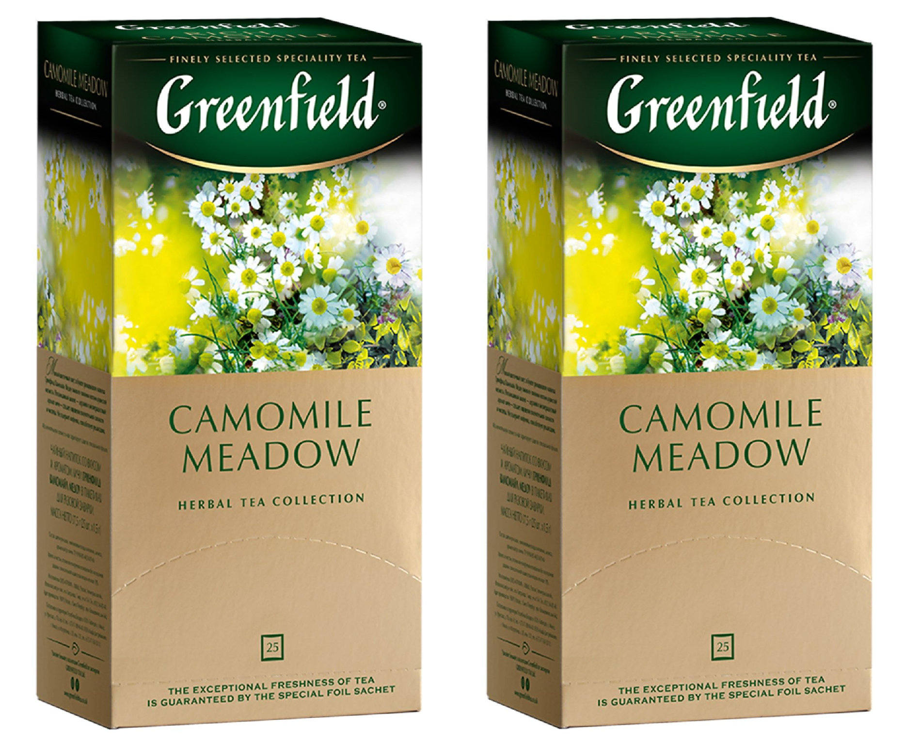 

Чай травяной Greenfield Camomile Meadow, 25 пакетиков по 1,5 г, 2 шт