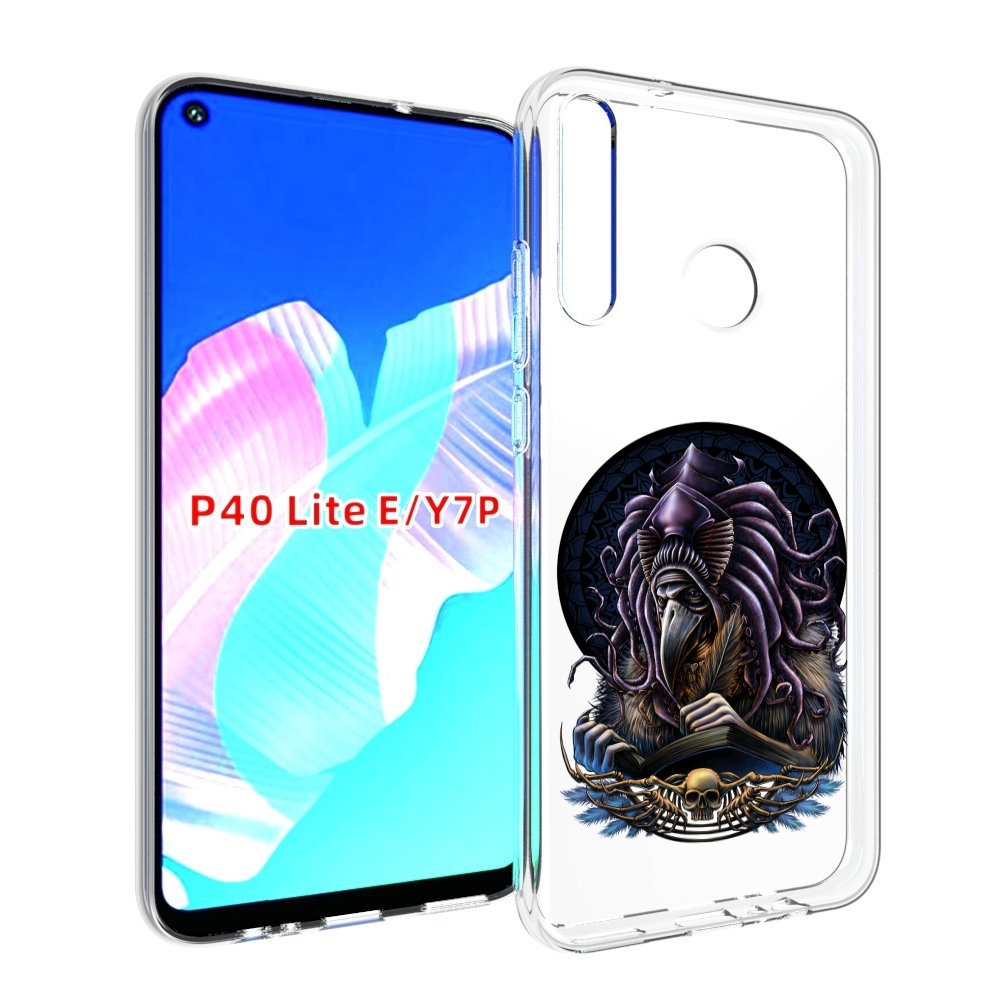 

Чехол бампер MyPads умный ворон для Huawei P40 Lite E., Прозрачный, Tocco