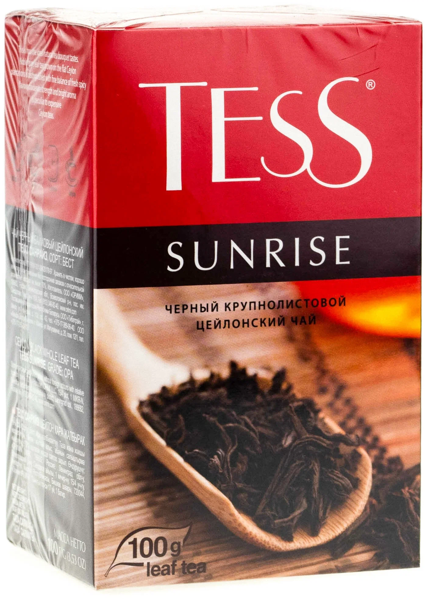 

Чай черный Tess Sunrise крупнолистовой, 100 г