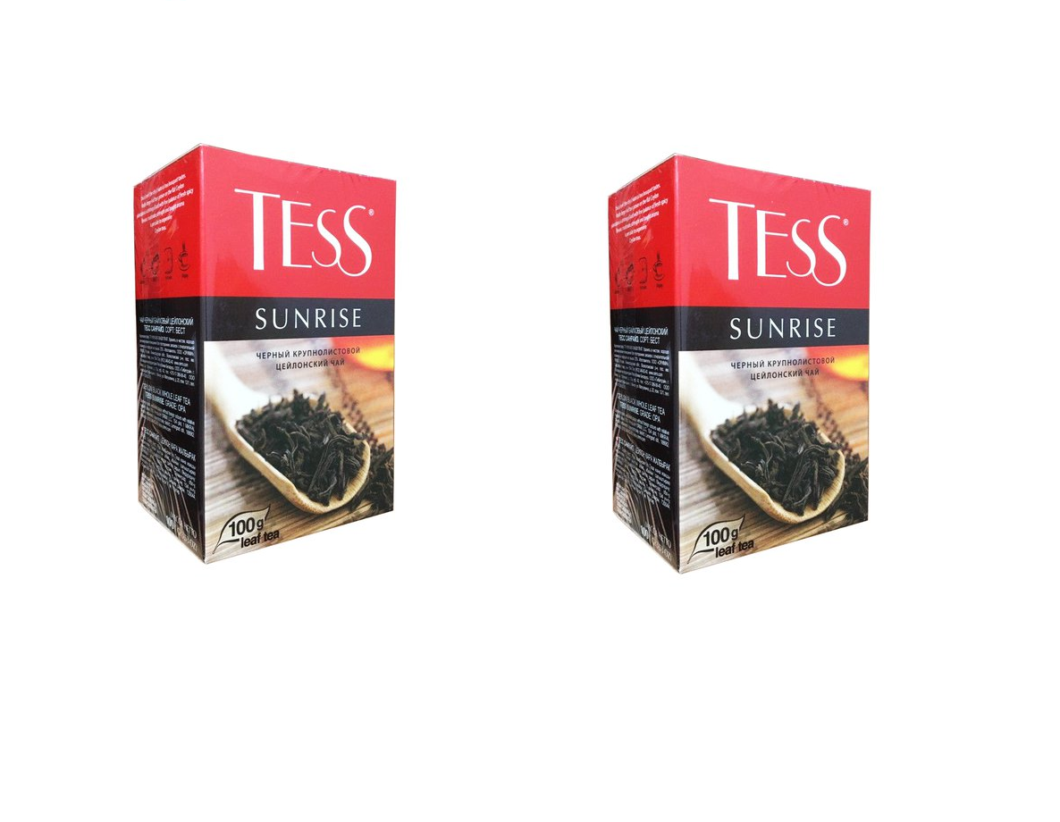

Чай черный Tess Sunrise крупнолистовой, 100 г * 2 шт