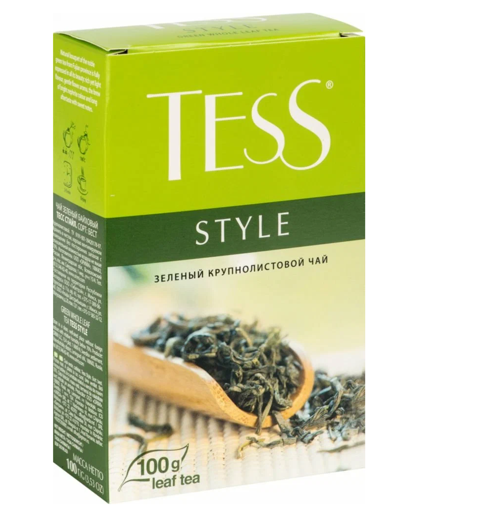 

Чай зеленый Tess Style, крупнолистовой, 100 г