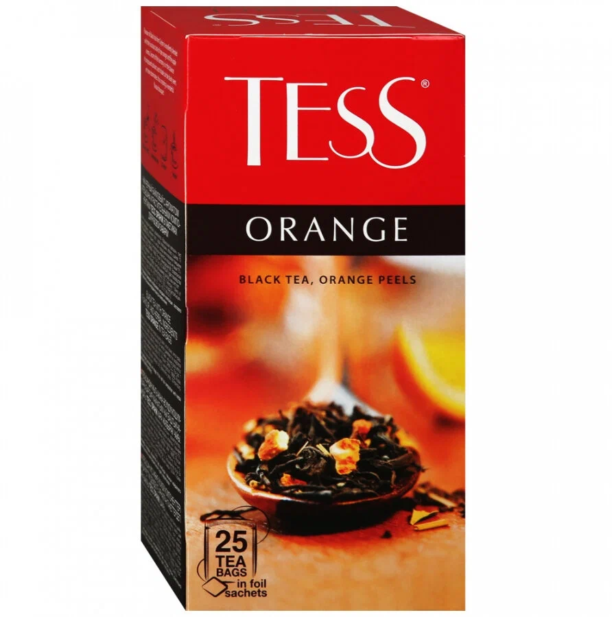 Чай черный Tess Orange, 25 пакетиков по 1,5 г