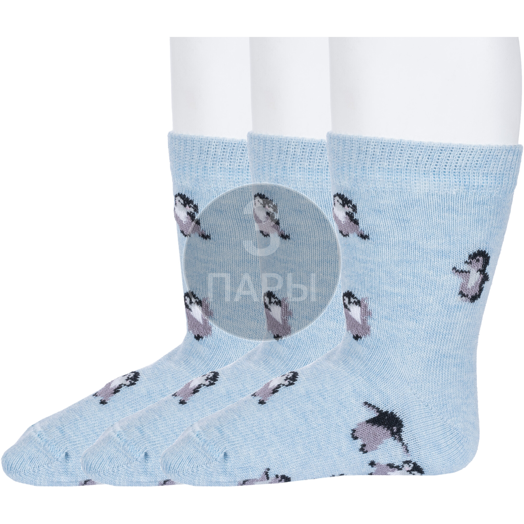 Носки детские Rusocks 3-Д3-130096М, рис. 01, светло-голубые, 9 носки детские rusocks 3 д3 130096м рис 02 светло серые 9