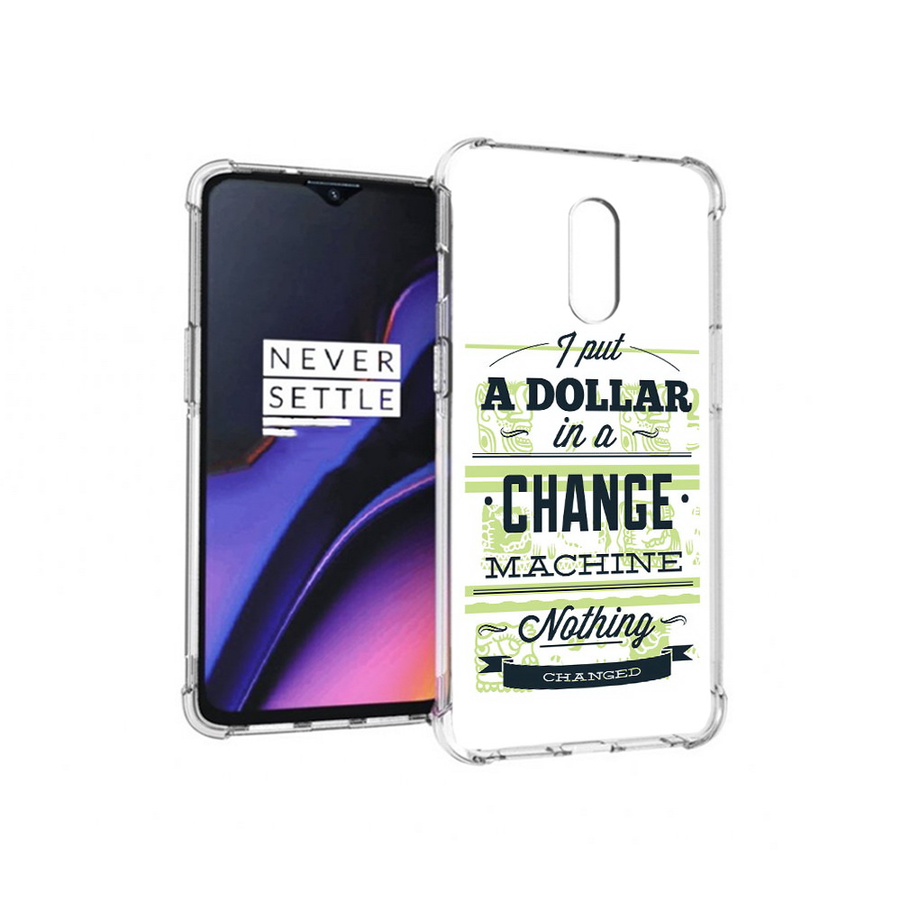

Чехол MyPads Tocco для OnePlus 7 доллар надпись (PT227043.140.336), Прозрачный, Tocco