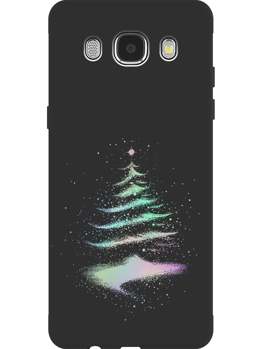 

Силиконовый чехол на Samsung Galaxy J5 (2016) с принтом "Елочка" матовый черный, Черный;серебристый, 76870941