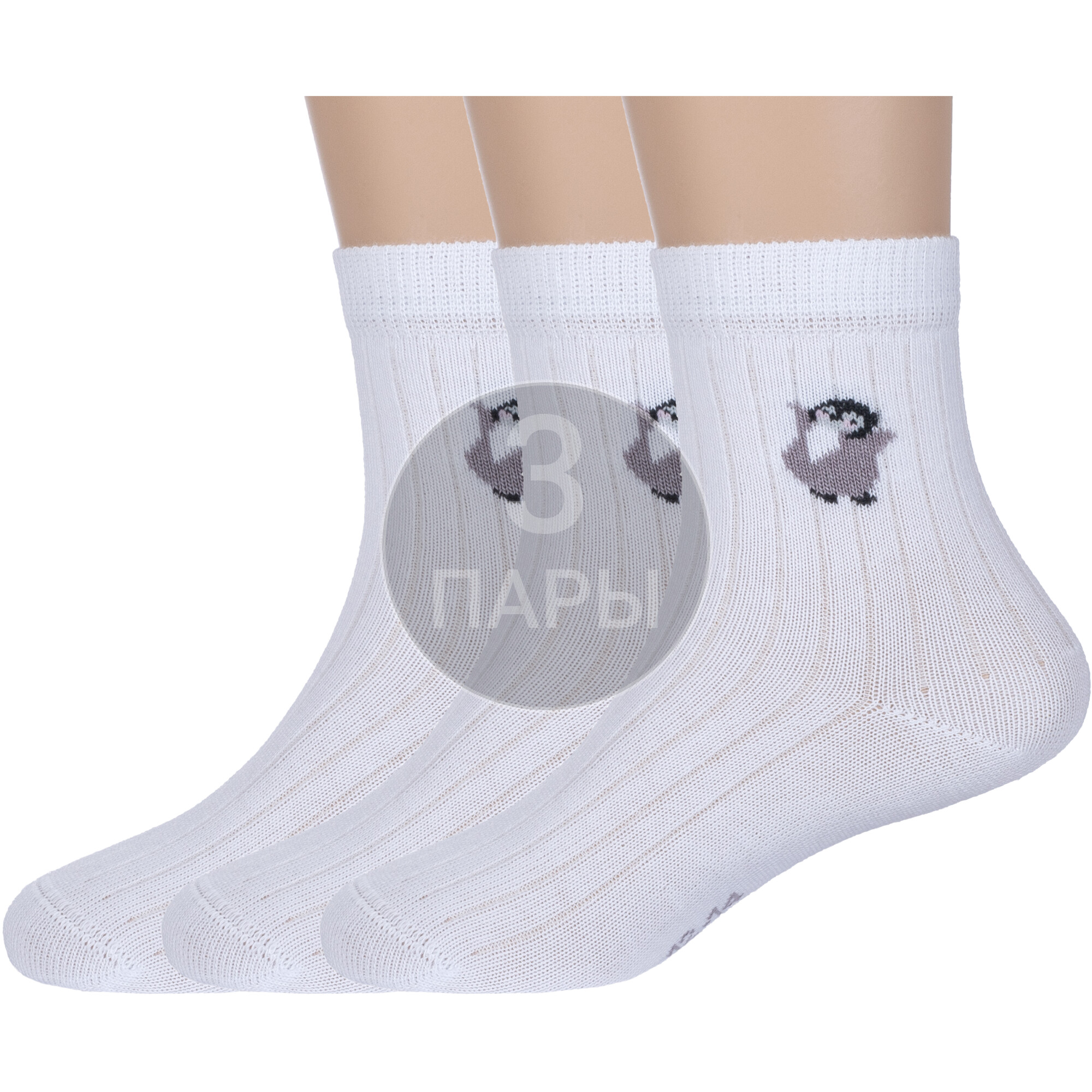 

Носки детские Rusocks 3-Д3-130096М, рис 03, белые, 9, Белый, 3-Д3-130096М