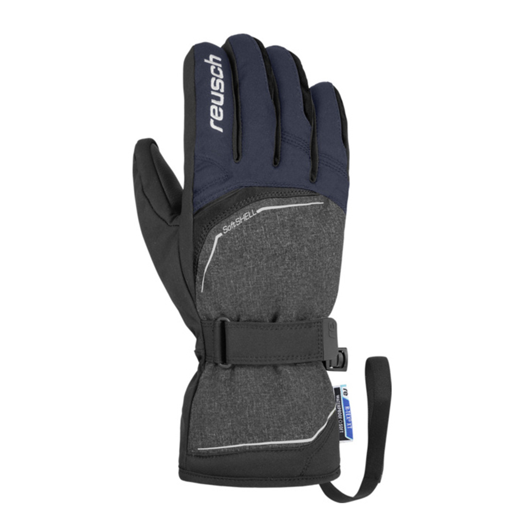 фото Перчатки горнолыжные reusch 2020-21 primus r-tex® xt black/black melange/dress blue 10