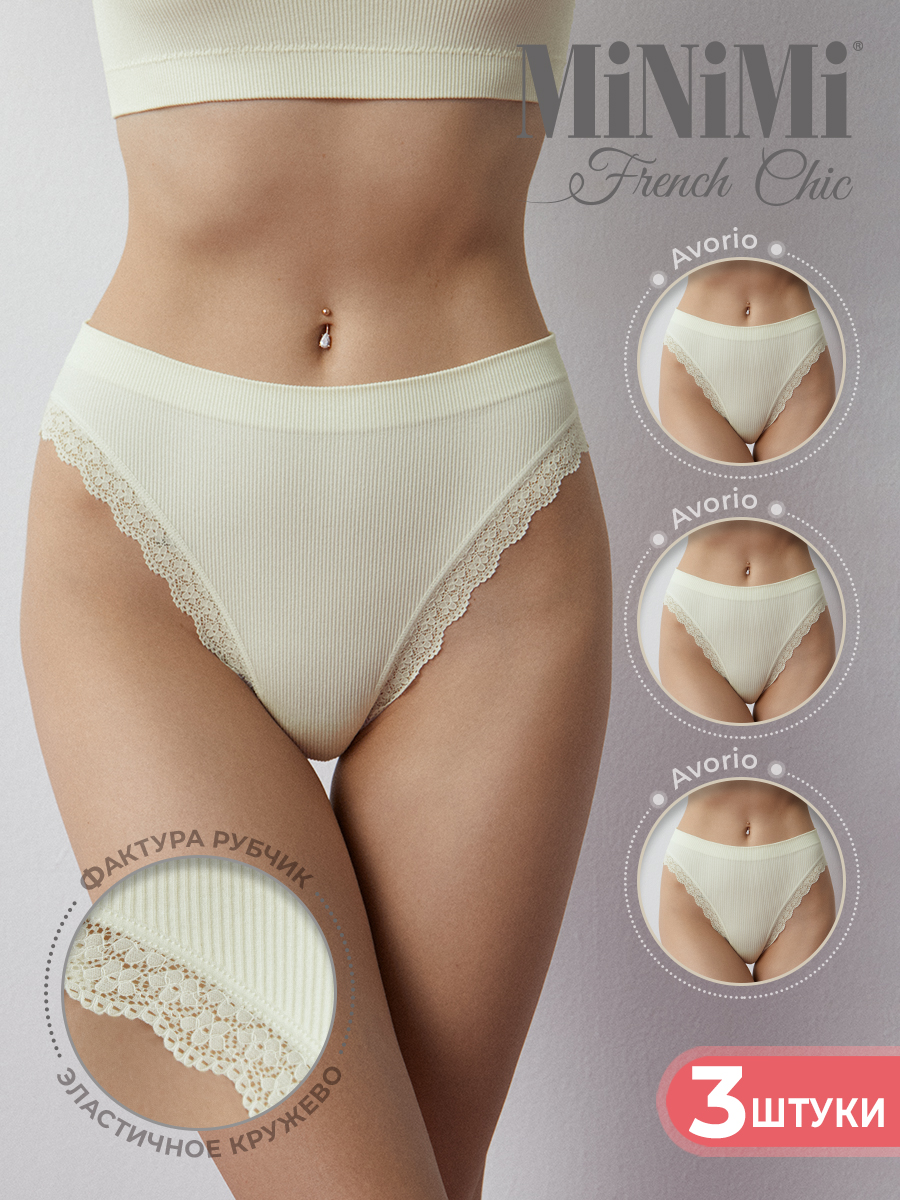 

Комплект трусов женских Minimi 2241S бежевых L/XL 3 шт., Бежевый, 2241S