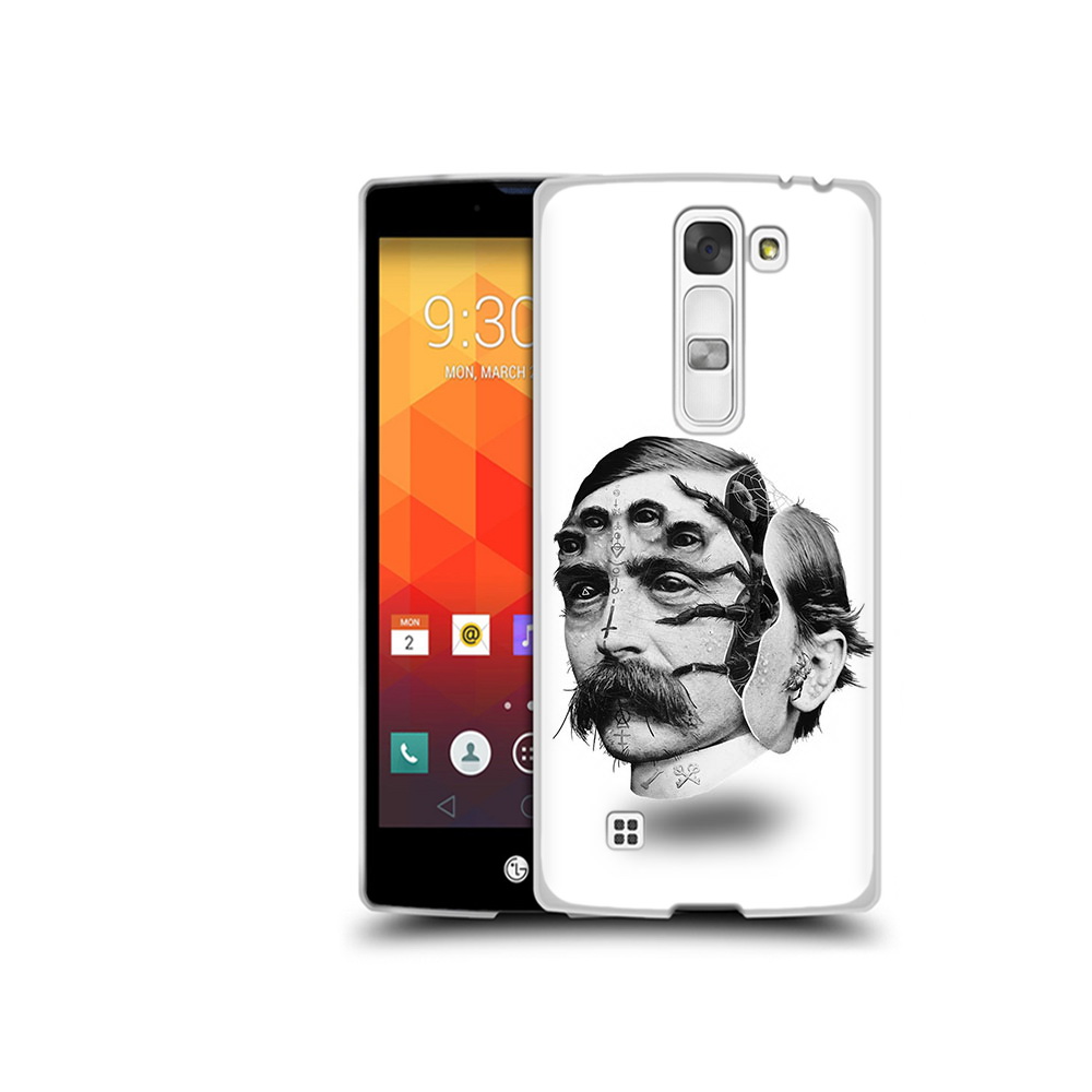 

Чехол MyPads Tocco для LG Magna страшное лицо мужчины (PT13410.79.629), Прозрачный, Tocco