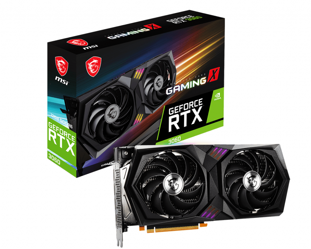 Видеокарта MSI NVIDIA GeForce RTX 3060 Gaming X (LHR) (RTX 3060 GAMING X 12G)