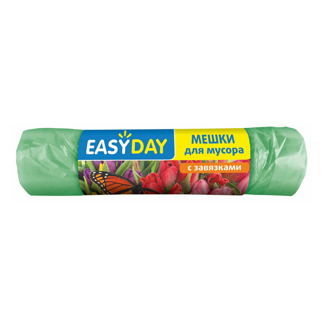 фото Мешки для мусора easy day с завязками 35 л 15 шт