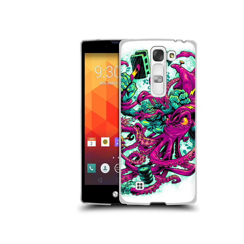 

Чехол MyPads Tocco для LG Magna фиолетовый кракен (PT13410.79.657), Прозрачный, Tocco