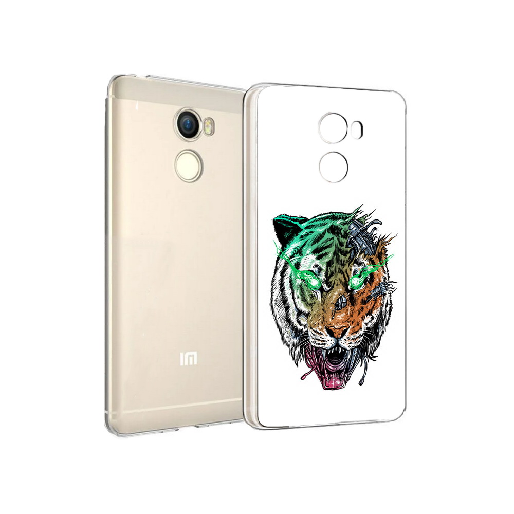 

Чехол MyPads Tocco для Xiaomi Redmi 4 робо-тигр (PT47306.287.584), Прозрачный, Tocco