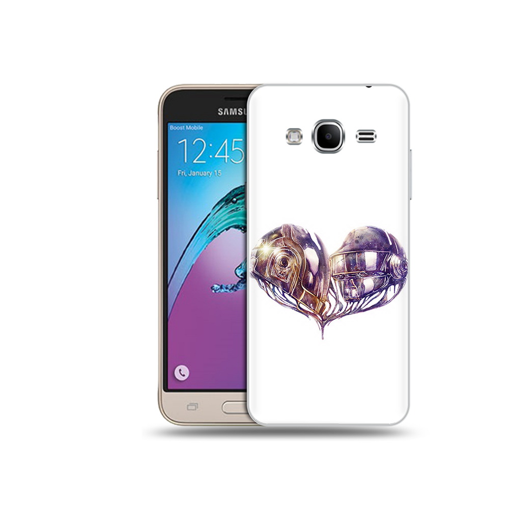 

Чехол MyPads Tocco для Samsung Galaxy J3 (2016) сердце абстракция (PT29089.580.596), Прозрачный, Tocco