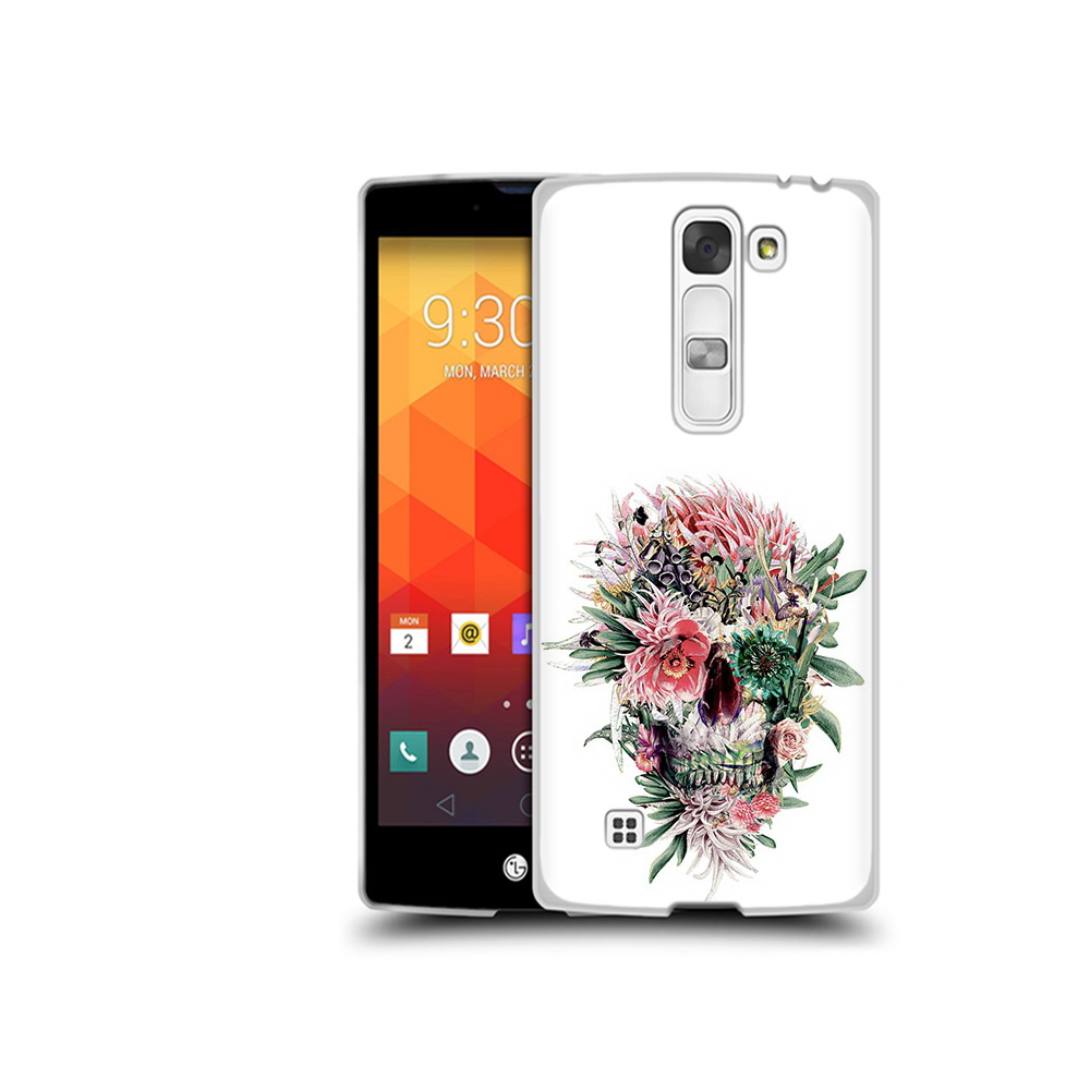 

Чехол MyPads Tocco для LG Magna череп из цветов (PT13410.79.677), Прозрачный, Tocco
