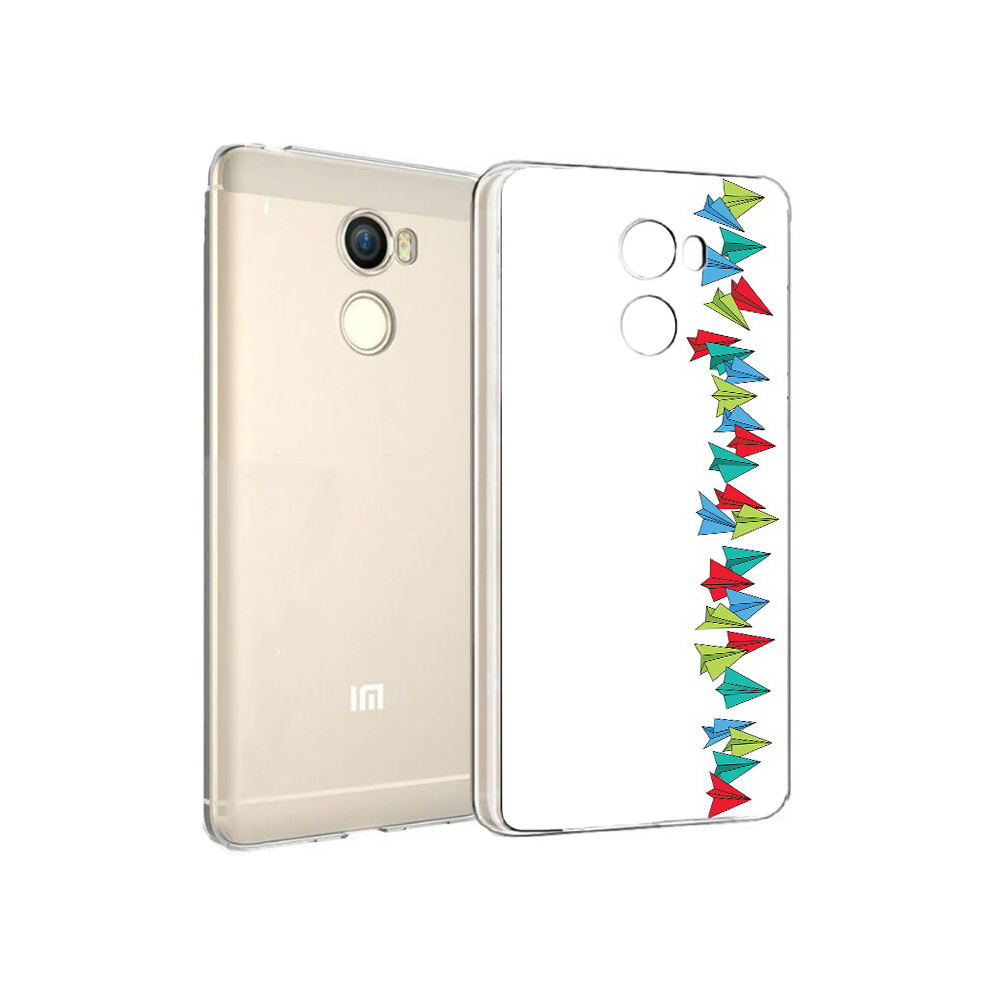 

Чехол MyPads Tocco для Xiaomi Redmi 4 самолетики из листочков (PT47306.287.593), Прозрачный, Tocco