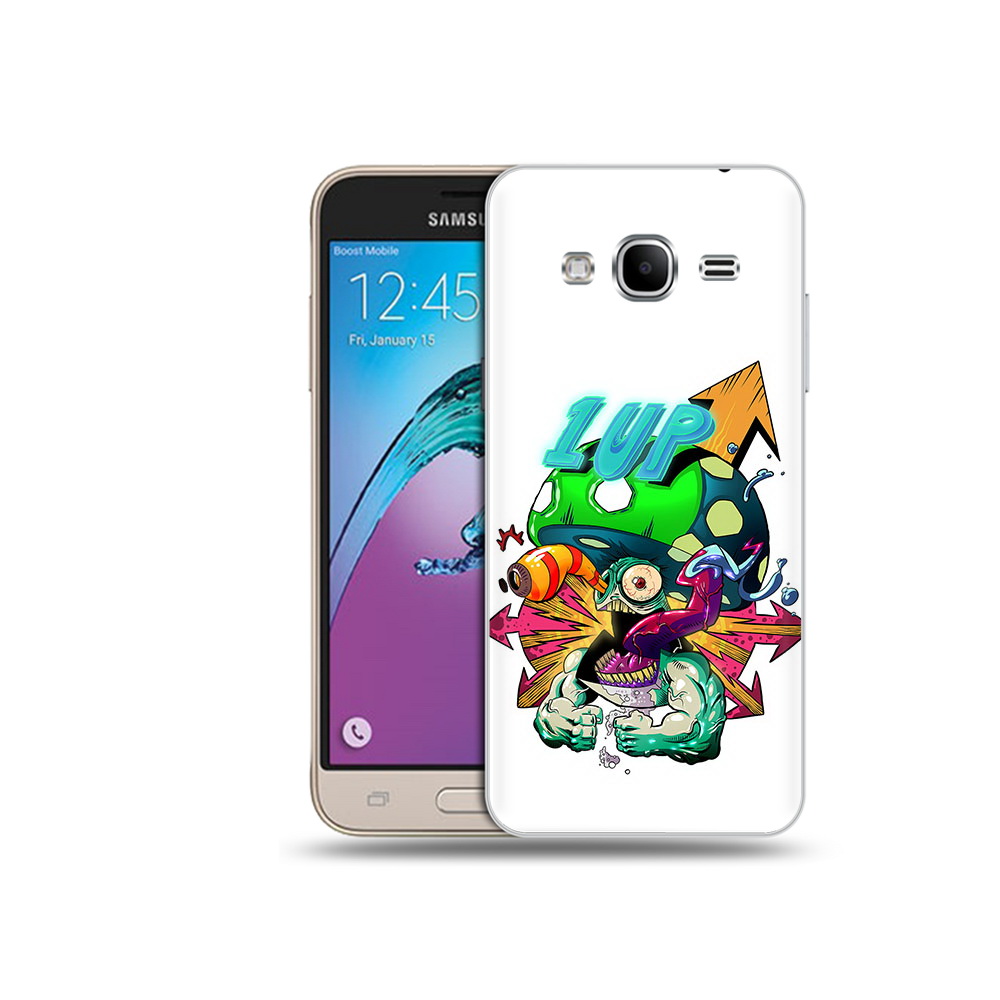 

Чехол MyPads Tocco для Samsung Galaxy J3 (2016) сильный гриб абстракция (PT29089.580.599), Прозрачный, Tocco