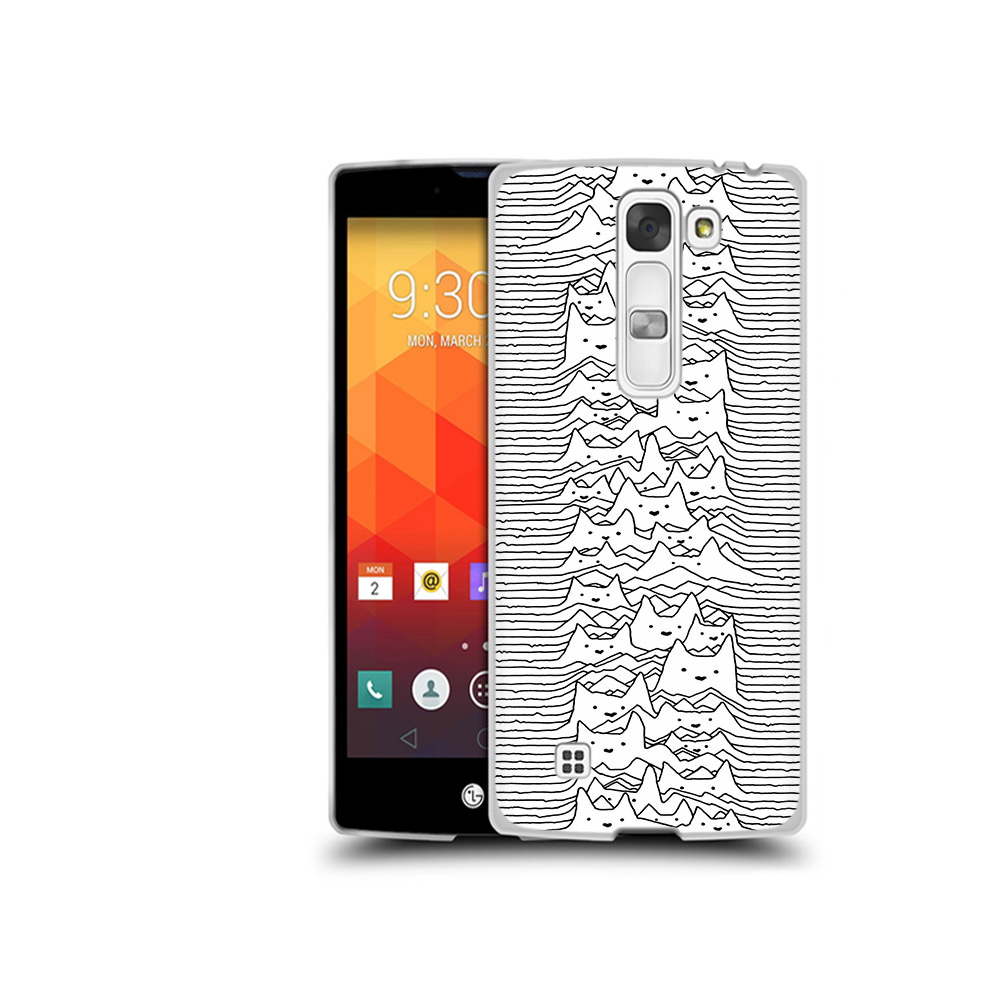 

Чехол MyPads Tocco для LG Magna черно белые коты 3D (PT13410.79.682), Прозрачный, Tocco