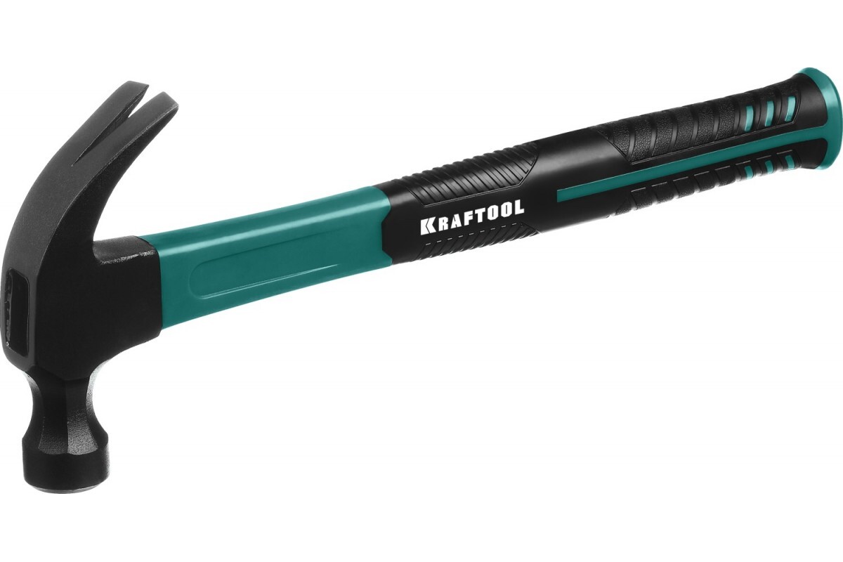 

Молоток-гвоздодёр столярный KRAFTOOL Fiberglass 450 г c фиберглассовой рукояткой