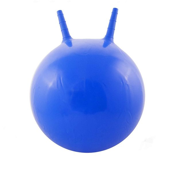 фото Мяч-попрыгун palmon с рожками синий стандарт 45 см 17100b