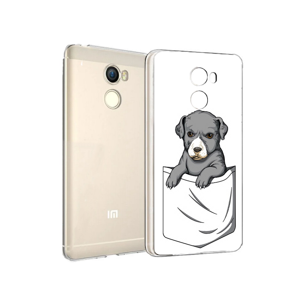 

Чехол MyPads Tocco для Xiaomi Redmi 4 собачка в кармане (PT47306.287.611), Прозрачный, Tocco