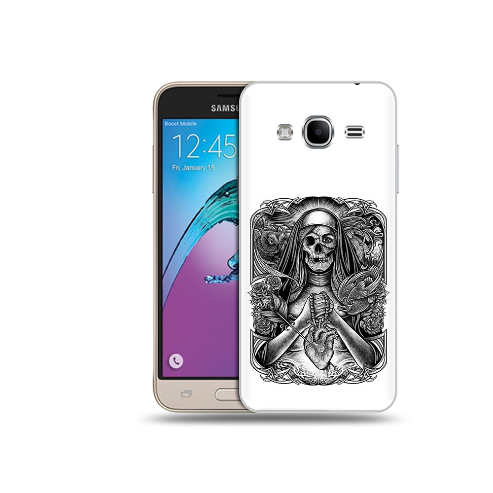 

Чехол MyPads Tocco для Samsung Galaxy J3 (2016) скелет с сердцем (PT29089.580.603), Прозрачный, Tocco
