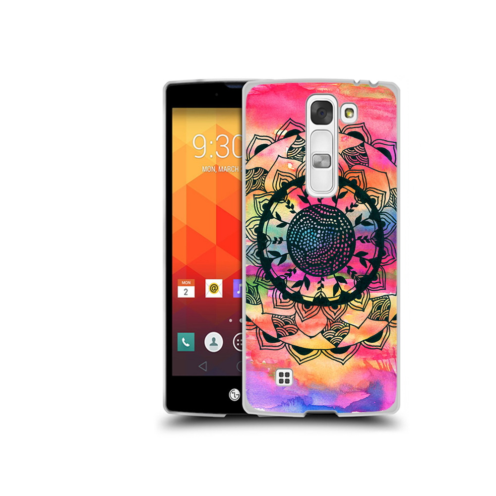

Чехол MyPads Tocco для LG Magna яркая абстракция круглый цветок (PT13410.79.704), Прозрачный, Tocco