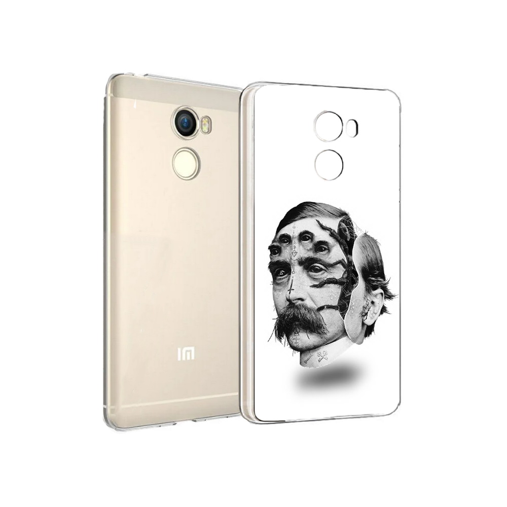 

Чехол MyPads Tocco для Xiaomi Redmi 4 страшное лицо мужчины (PT47306.287.629), Прозрачный, Tocco