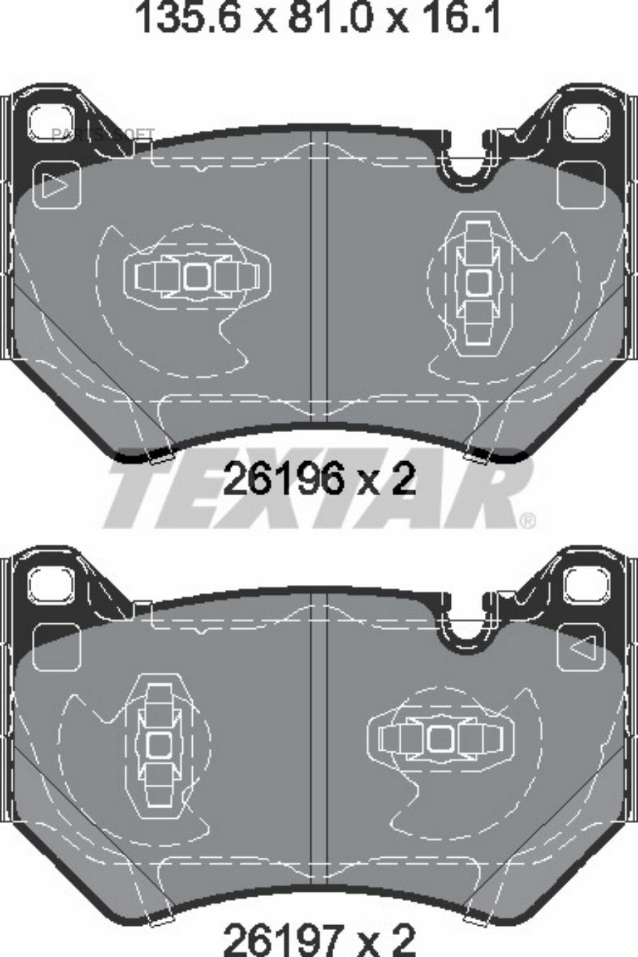 

Тормозные колодки Textar 2619601