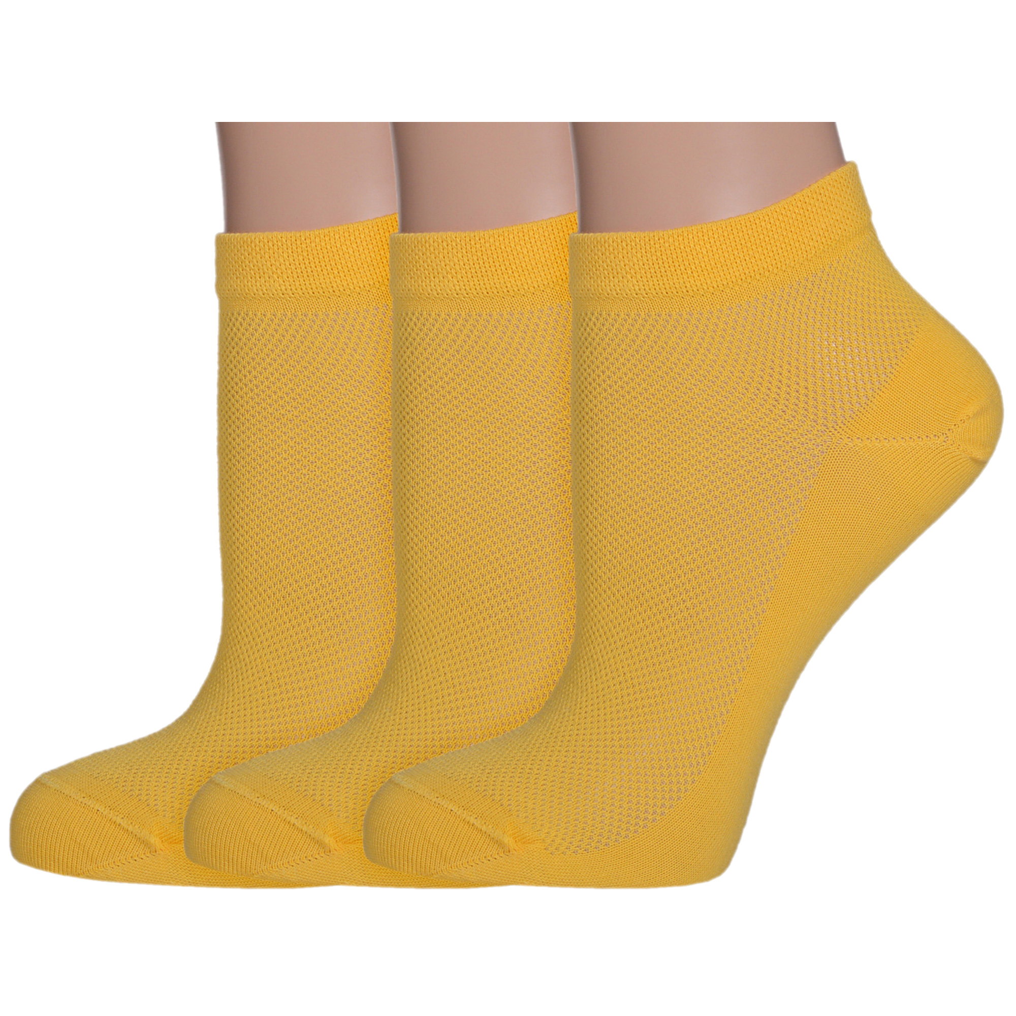 Комплект носков женских LorenzLine 3-Д8 желтых 25